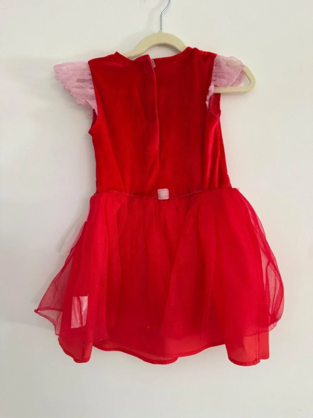 Peppa Pig Red Costume Dress Pink Tulle Girl Small